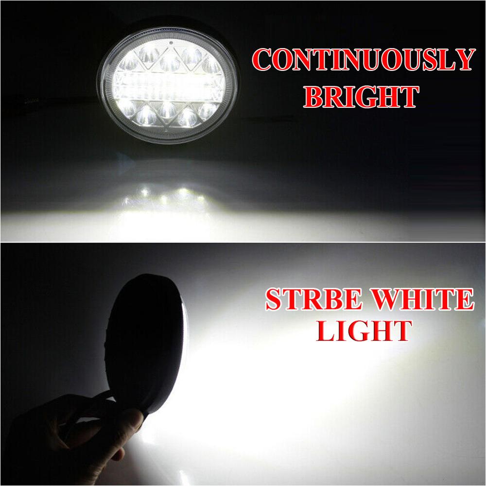 2Pcs Round LED Work Lights Off Road Spotlight 102W 12V/24V 13600LM LED Car Light Bright Beam For SUV ATV Truck Motorcycle Light