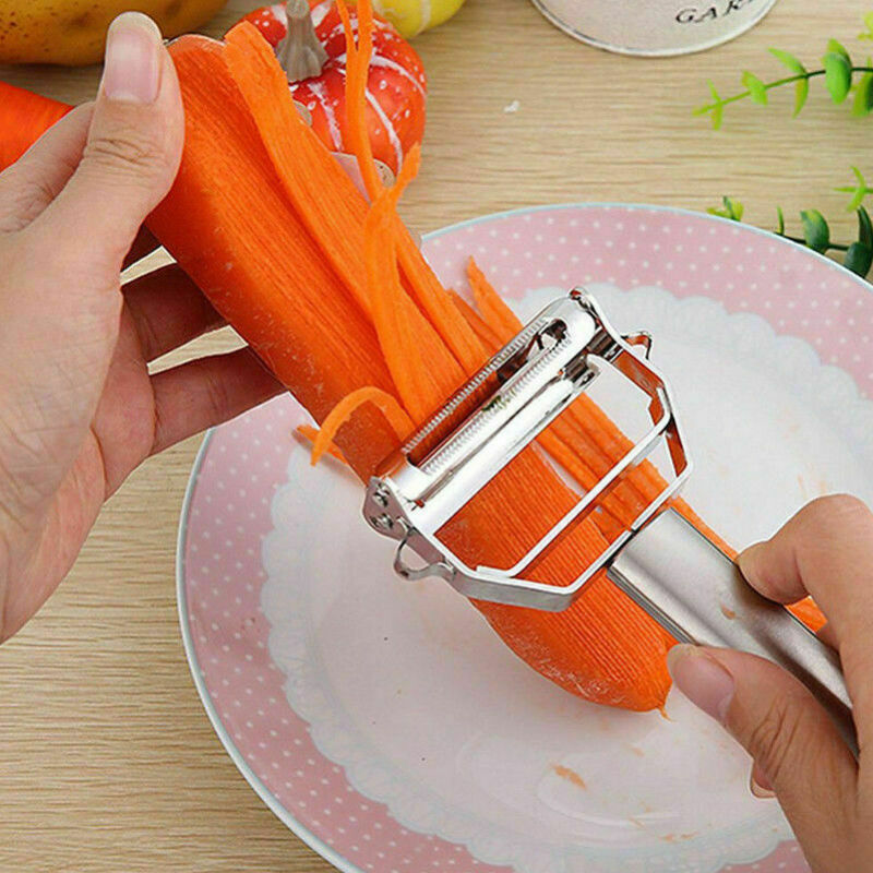 Silber Edelstahl Kartoffel Obst Karotten Gemüse Hobel Cutter Reibe Küche Werkzeuge Obst Gemüse Werkzeuge