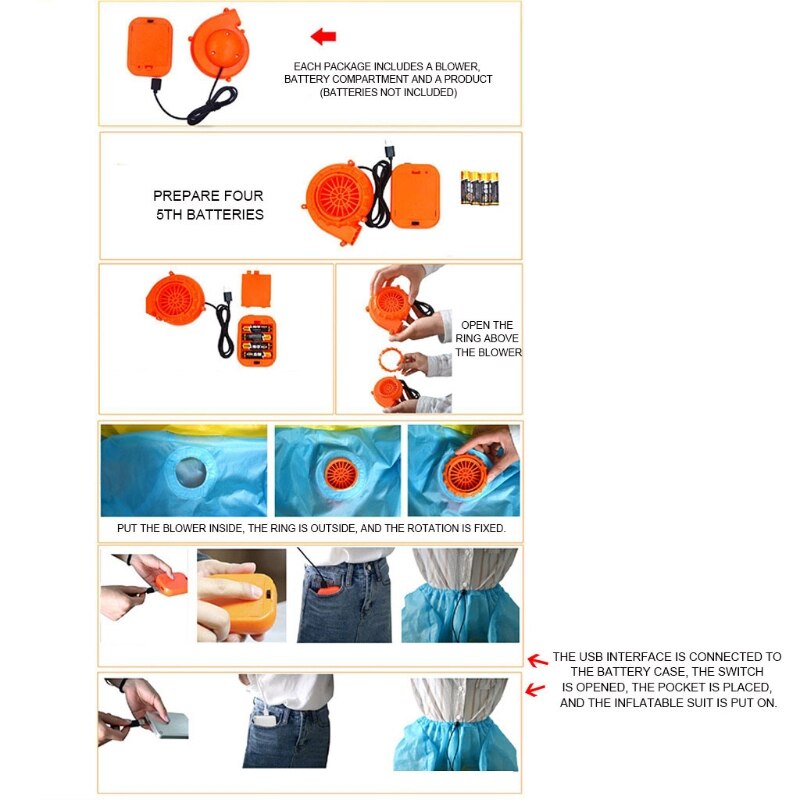 28ec halloween-artikel: aufblasbares ganzkörper-reitkostüm aus Polyester