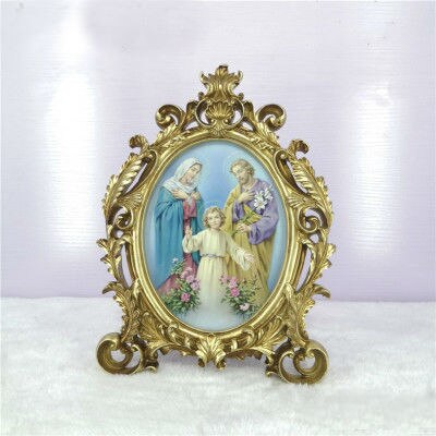 Icône catholique en résine, objet sacré du sacré-cœur de jésus, statue de la vierge de miséricorde