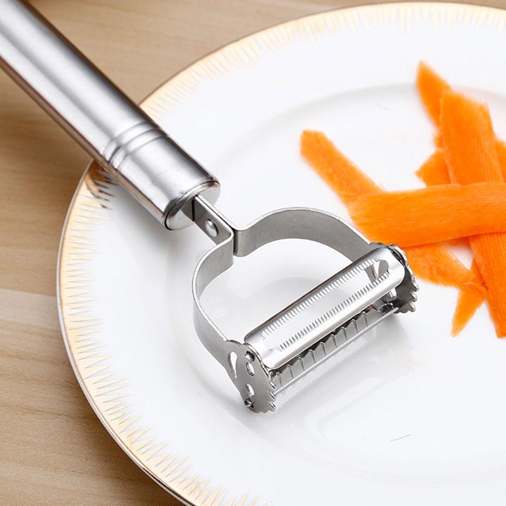Steel Vegetable Julienne Peeler Double-Sided Blade Vegetable Cutter And Fruit Slicer Dual Blade Multi Kitchen Utensils
