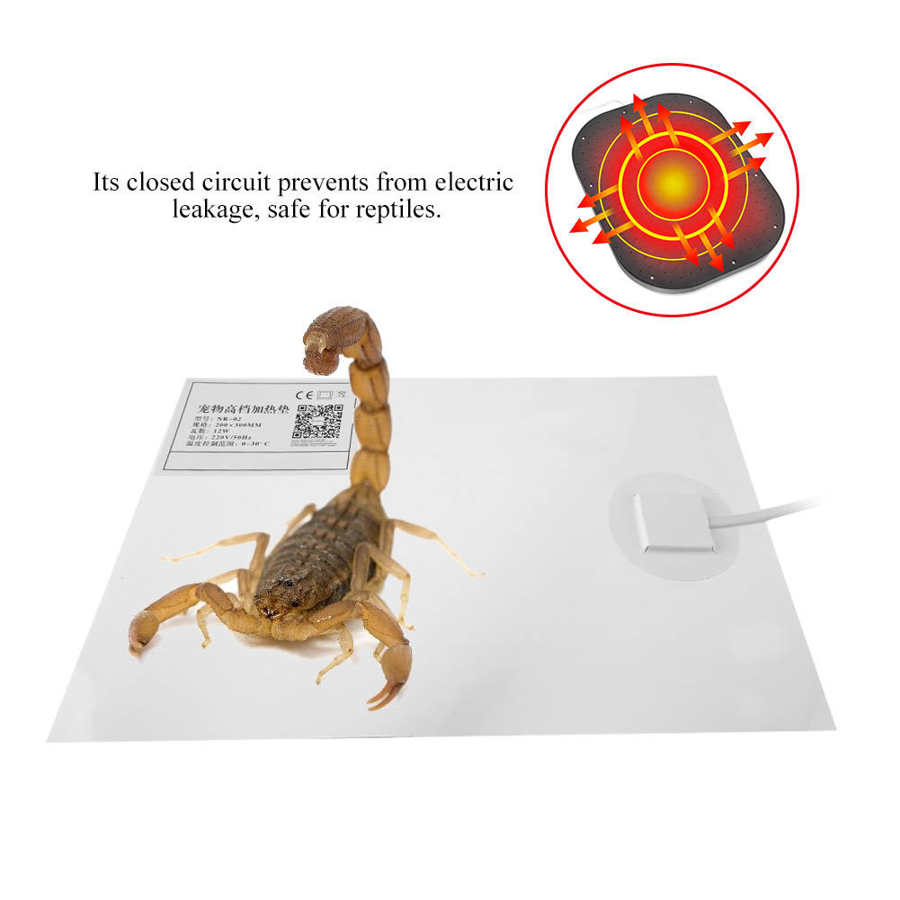 Non-toxic Pet Tortoise Heating Pad Heater Mat Temperature Control 220V-240V UM