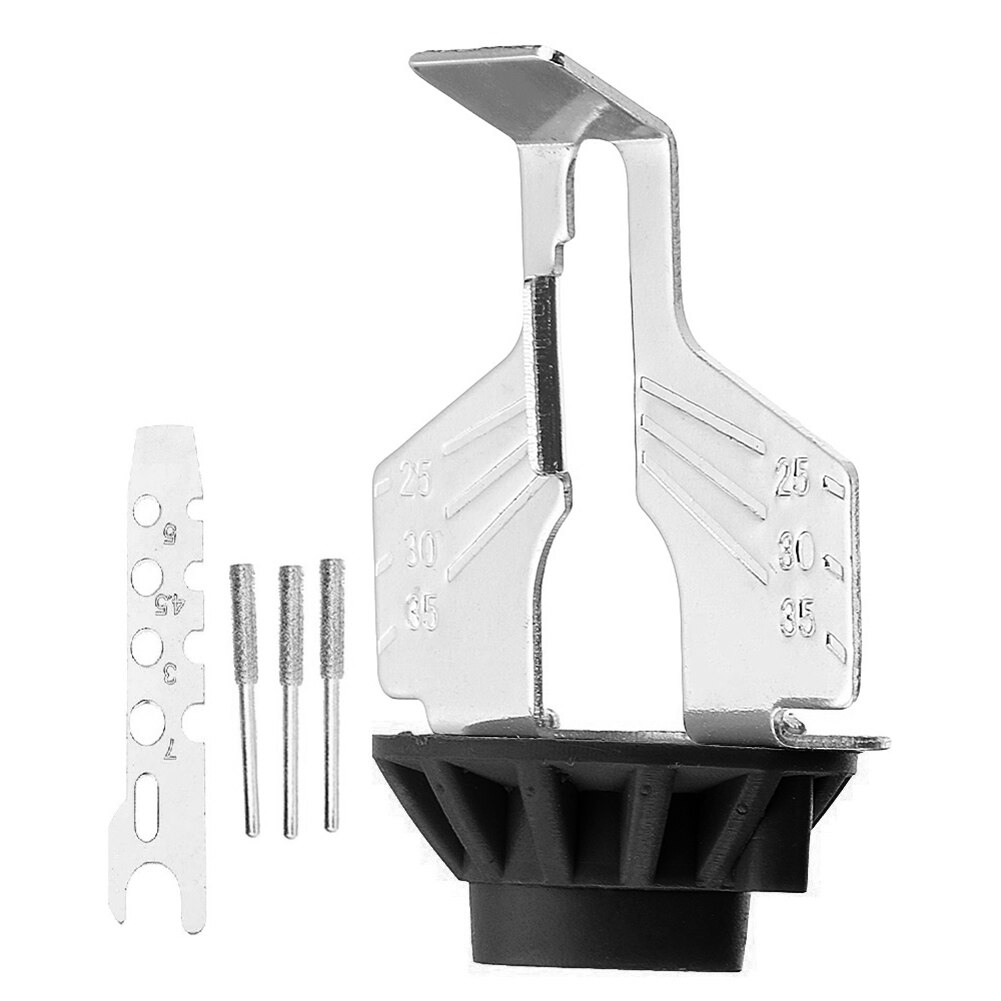 Affûteuse scie à chaîne outils de meulage de dents meuleuse électrique accessoires pour affûter l'outil de jardin en plein air: Black