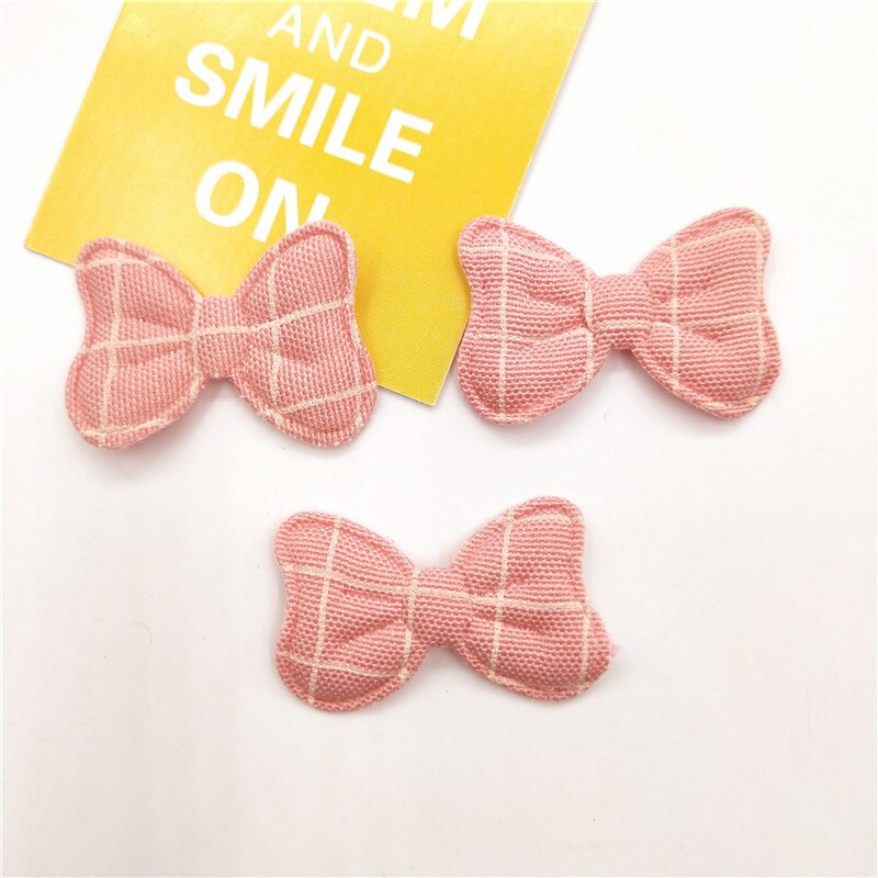 72 stks/partij 3.9*2.5 cm Strik Padded Applicaties voor DIY Kleding Naaien Leveringen DIY Haar Boog Decoratie: 2