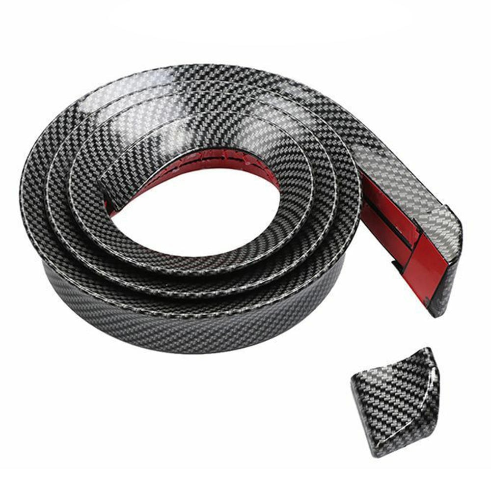 Universal 4.9ft 3D Carbon Fiber Car Rear Wing Lip Spoiler Tail Trunk Roof Trim Luxury Kit Automotive Carbon Fiber Tail