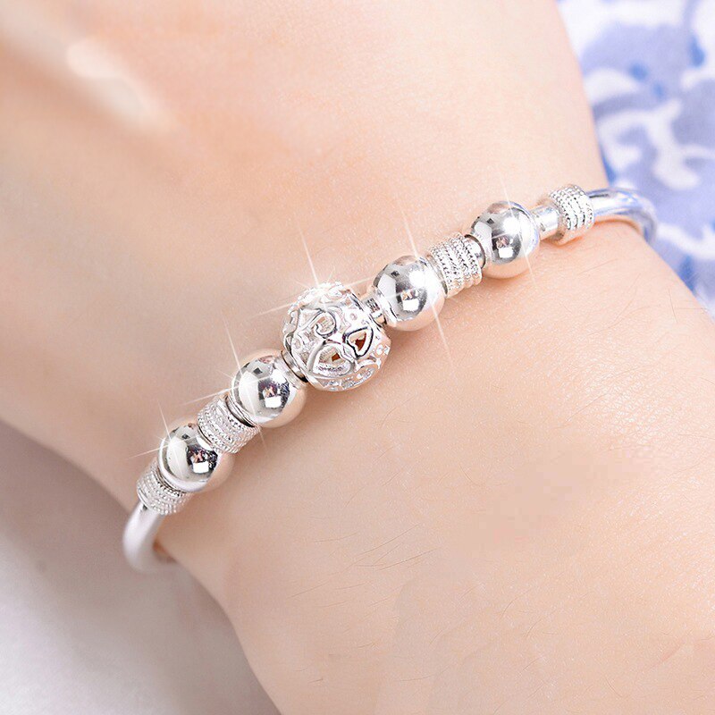 Yanhui 3 Stijl 925 Sterling Zilver Lucky Charm Armband Manchet Armbanden Voor Vrouwen Armbanden Zilver 925 Sieraden Pulseira