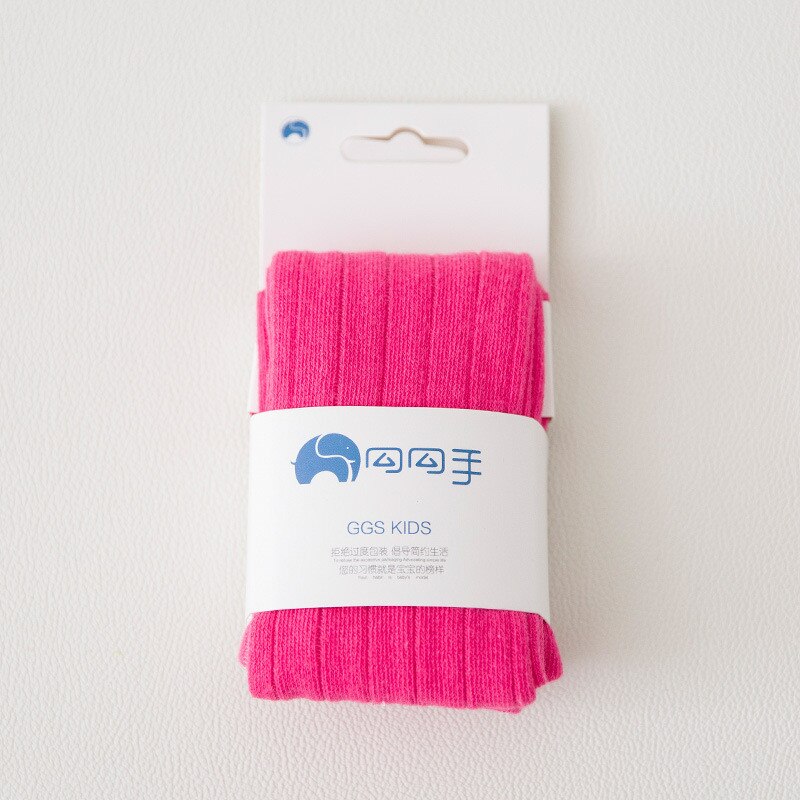 Collants à rayures larges en coton pour filles, en tricot pour enfants, serré, couleur Pure, hiver