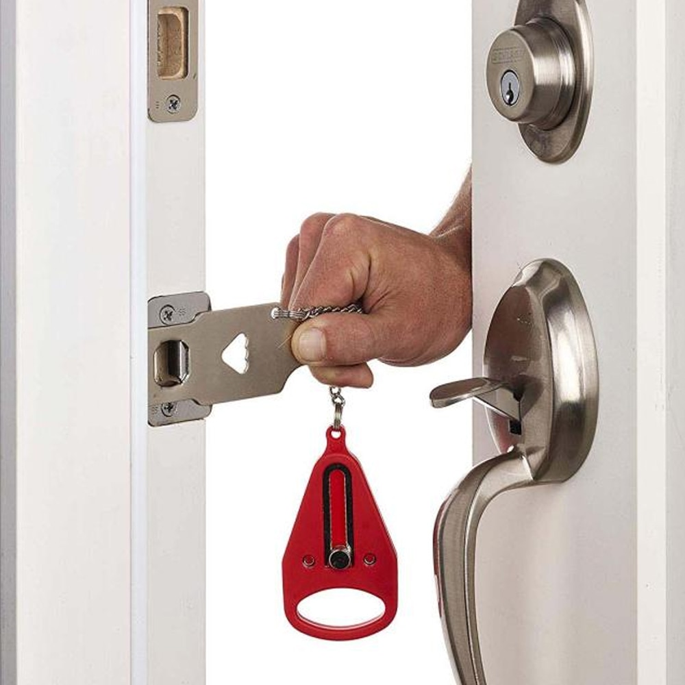 Portable Hotel Door Lock Locks Additional Safety Door Lockdown Lock Inside Security Device Supplies for Travel Home School