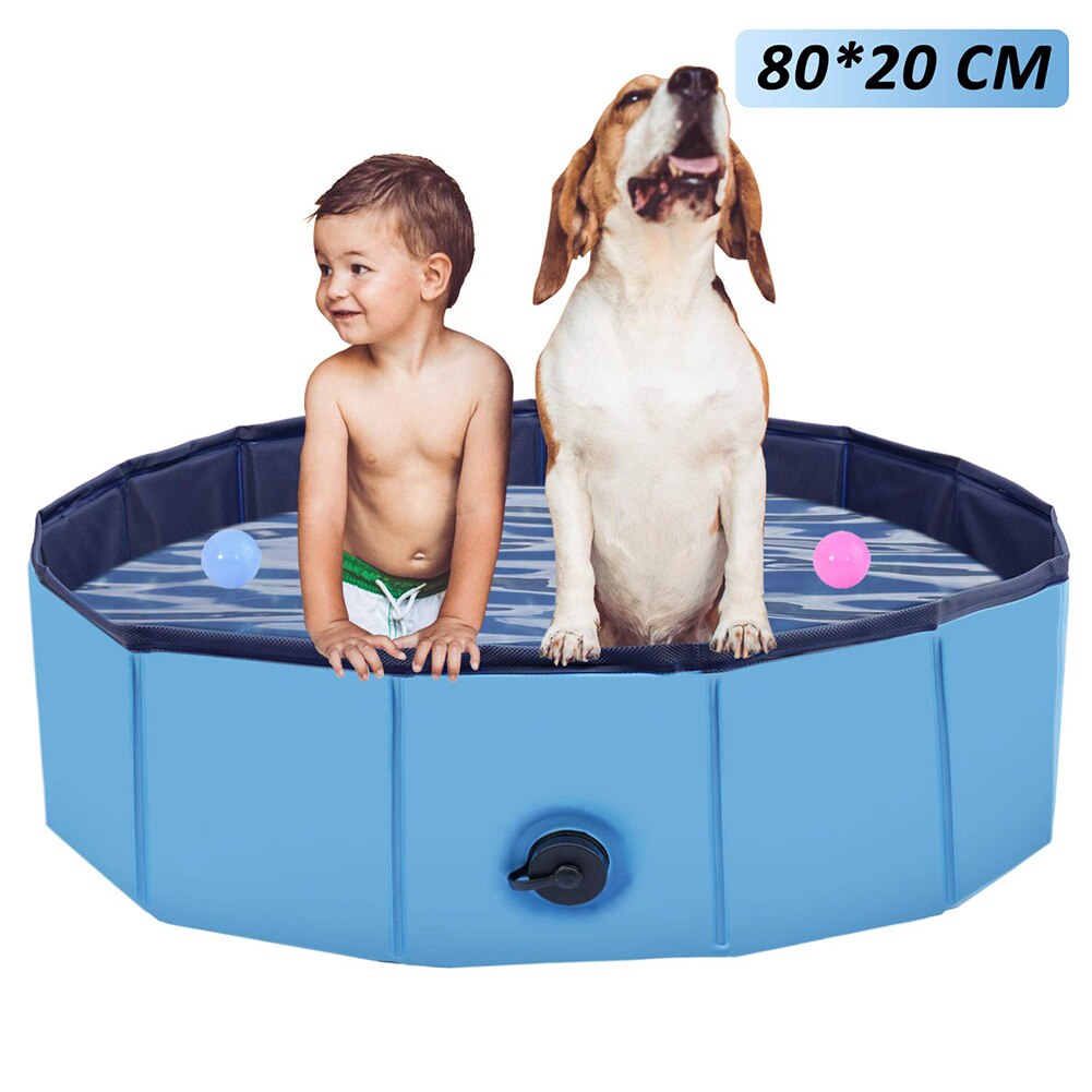 Pet Kids Foldable Pool PVC Portable Swimming Pool Reusable Dog Washing Pond