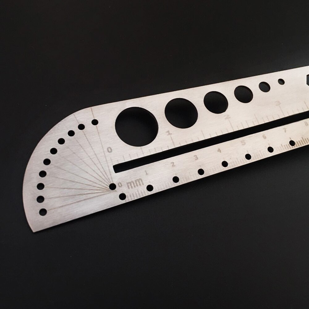 Angle Finder Ruler Multifunctional Stainless Steel Protractor Ruler Degree Measuring Tool