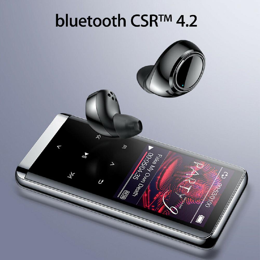 Mini  mp4 media trådløs bluetooth  mp3 afspiller hifi sport musik højttalere fm radiooptager bærbar bluetooth  mp3 afspiller  r60
