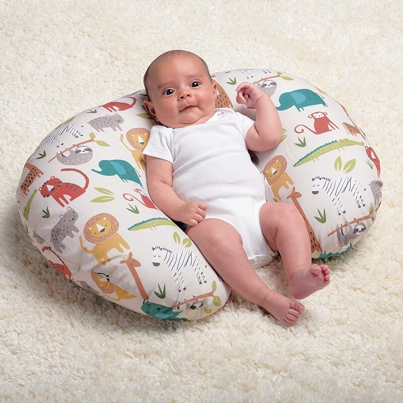 Oreiller d&#39;allaitement en coton pour -né, en forme de U, lavable, détachable, coussin de taille pour nourrissons