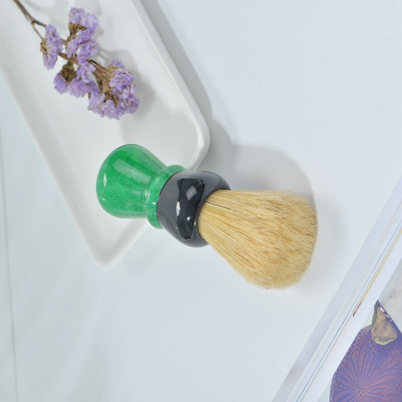 YAQI – brosse de rasage à poignée en poils de sanglier pour hommes, outil de rasage humide de 24MM