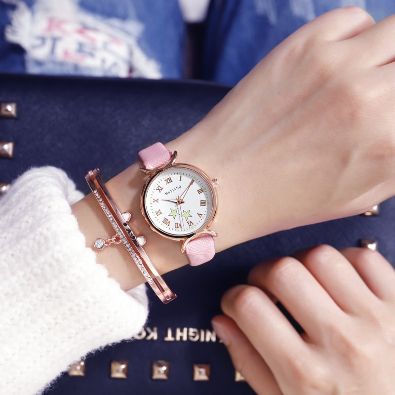 Vrouwen Horloge Mode Casual Stijl Lederen Riem Horloges Eenvoudige Dames Kleine Wijzerplaat Quartz Klok Jurk Horloges Reloj Mujer