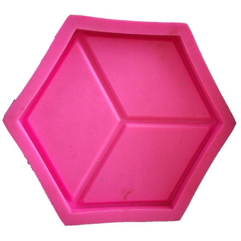 Hexagon Geometric Concrete Wall Tile Brick Silicone Mold Background Decoration 50JD