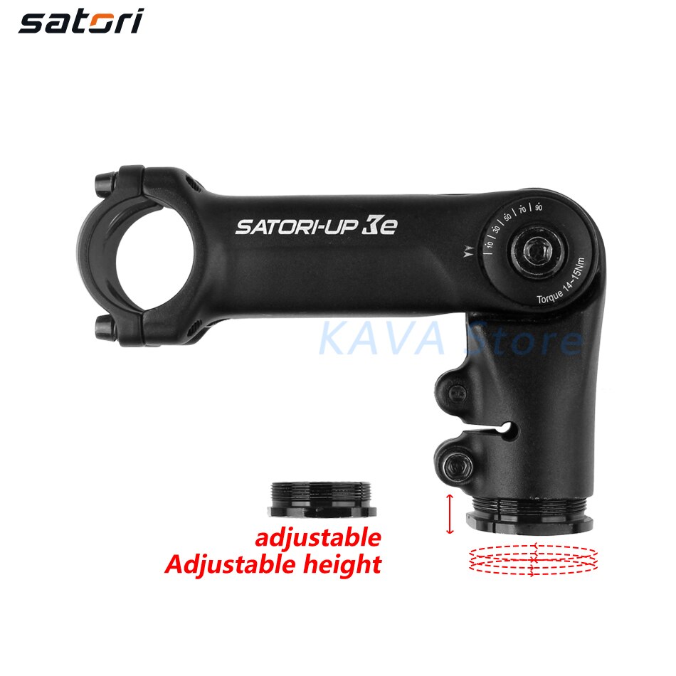SATORI UP3e Adjustable Increase height Bicycle Stem Riser 31.8mm*110mm UP2 Mountain XC City folding E-Bike Alloy Accessories