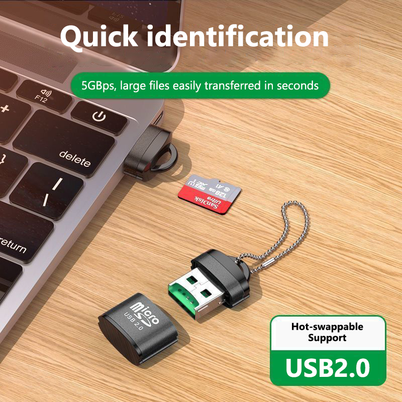 Olaf USB Micro SD TF Card Reader USB 2.0 Mini Mobile Phone Memory Card Reader High Speed USB Adapter For Laptop Accessories