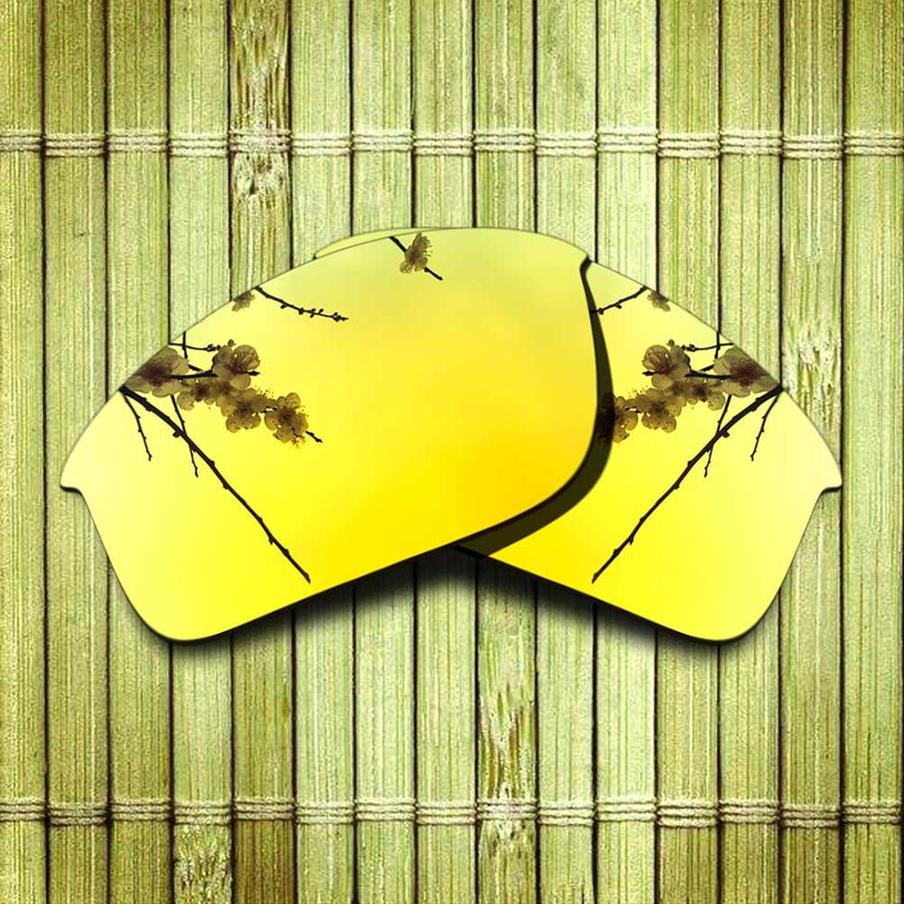 Polarized Replacement Lense For-Oakley Bottle Rocket Sunglasses Frame True Color Mirrored Coating - Options: Yellow