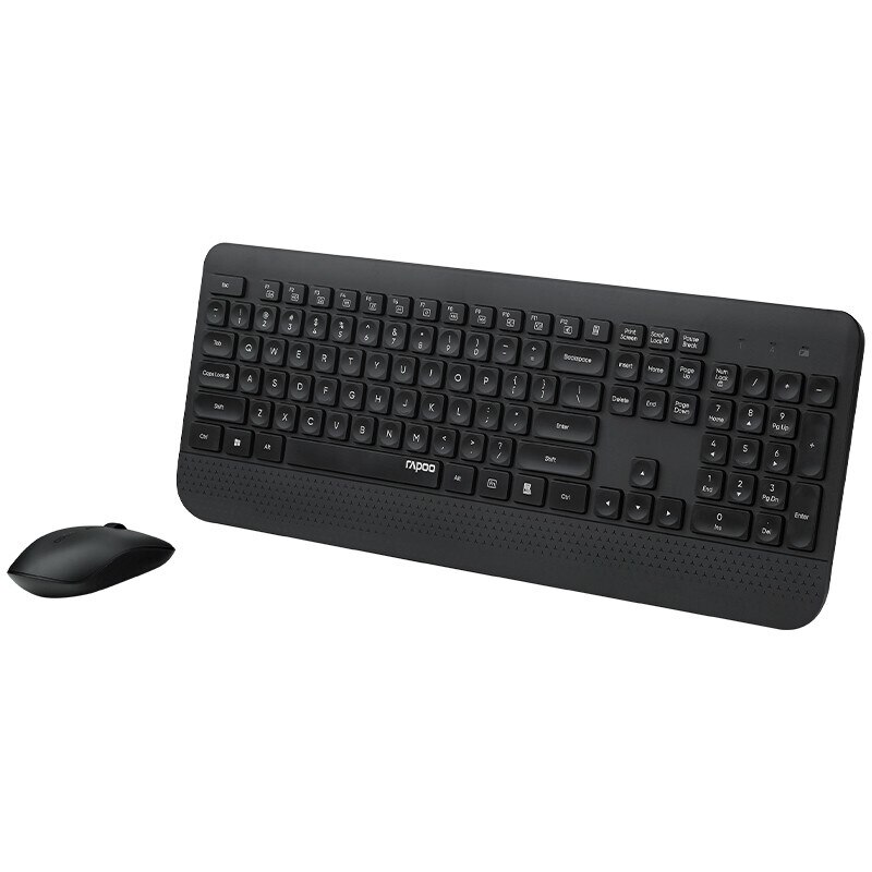 Rapoo – ensemble clavier et souris de bureau sans fil X3500, repose-paume intégré, pour ordinateur portable