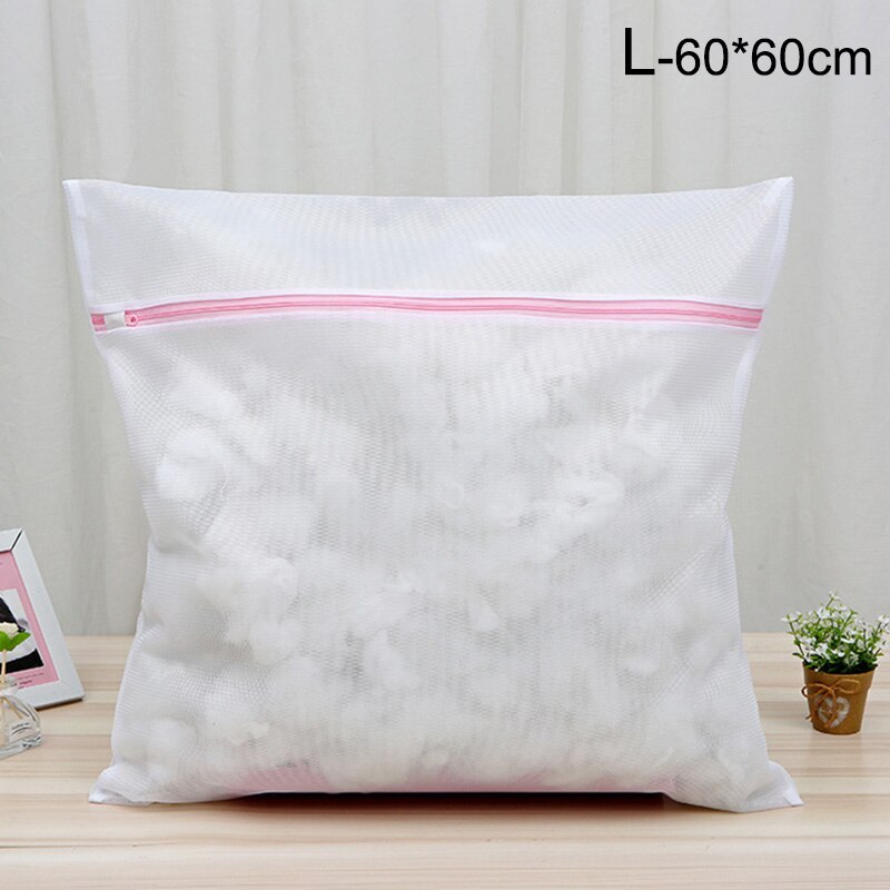 8 Size Mesh Laundry Bag Polyester Laundry Wash Bags Household Laundry Basket Laundry Bags For Washing Machines Mesh Bra Bag: Red-60x60cm