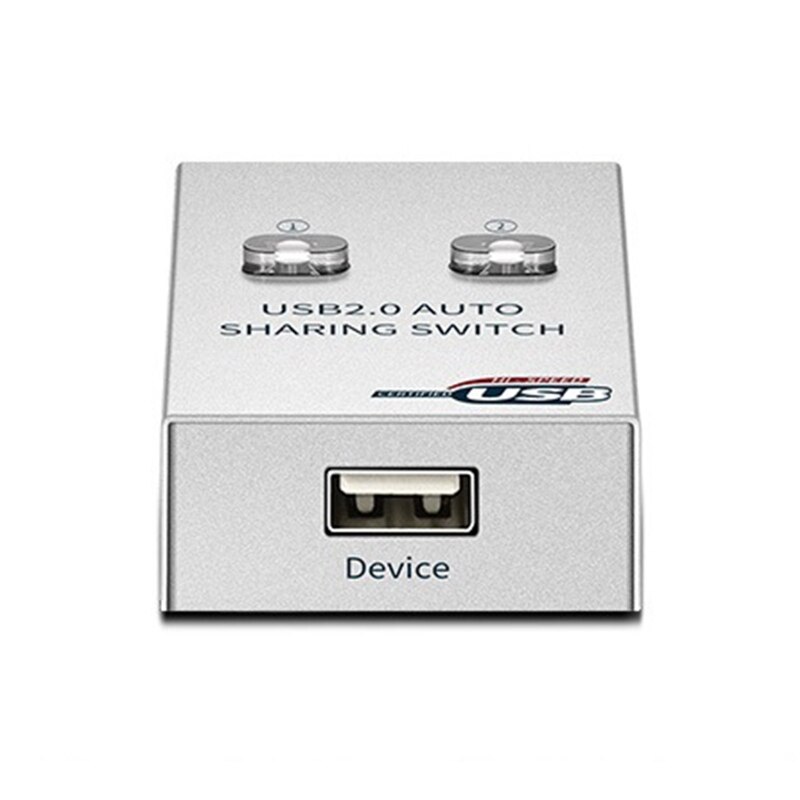 Usb Auto Switch 2 Poorten Usb Converter Splitter Voor 2 Pc Aandeel Usb Randapparatuur Printer Office Home Usb 2.0 Hub
