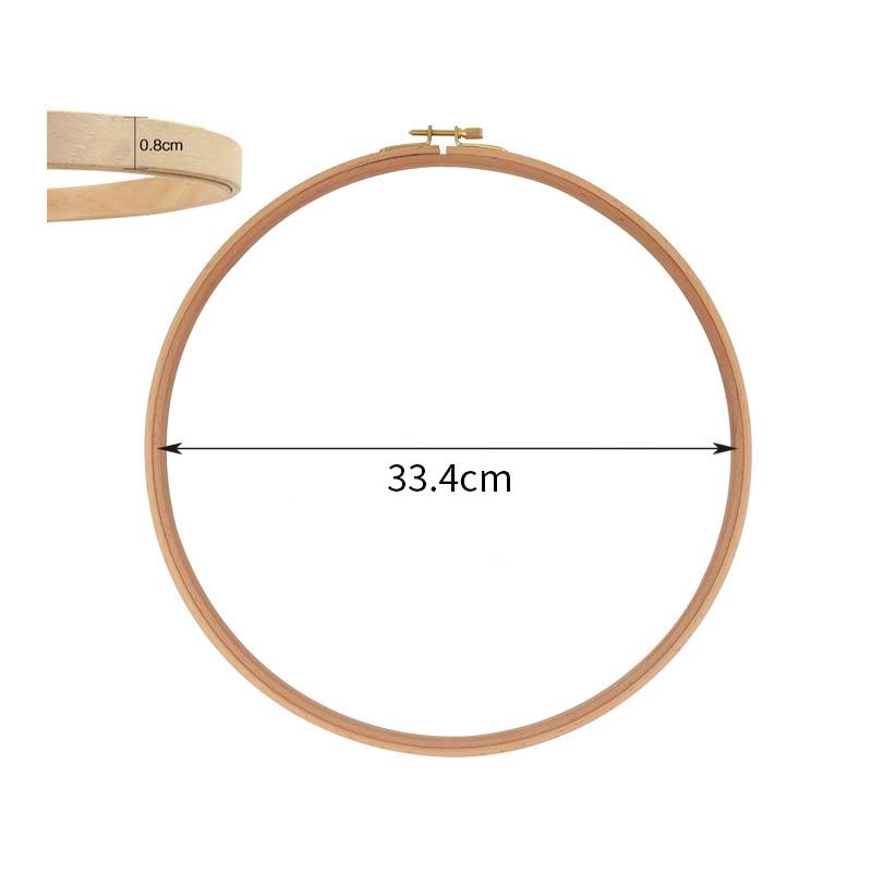 Beech Wood Embroidery Hoop Wooden Embroidery Circle Rings Holder For Embroideri Cross Stitch Home Sewing Tools: MULTI