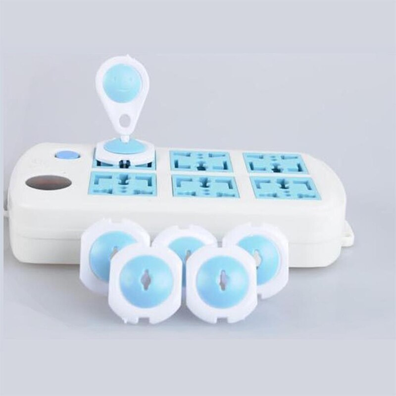 Unikids 6 stks Baby Veiligheid Russische Europese Standaard Baby Elektrische Socket Kind Bescherming Plastic Security Lock Outlet Stekkers in S