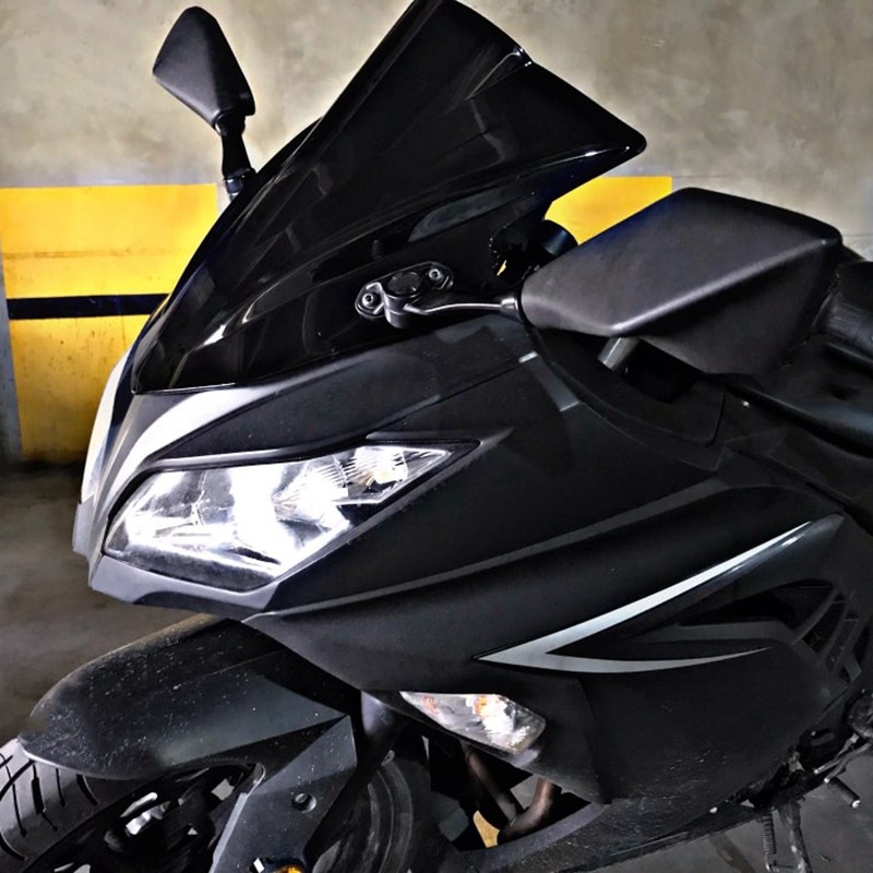 Motorfiets Voorruit Voorruit Double Bubble Voor Kawasaki Ninja 300 EX300 Motorfiets Accessoires