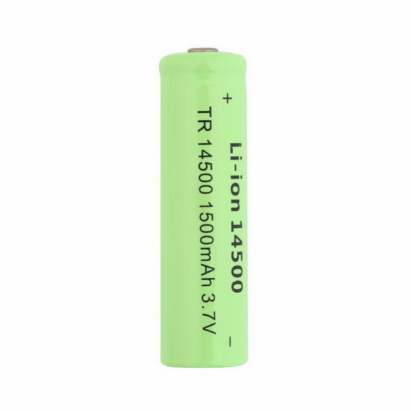 3,7 V 1500mAh TR 14500 batería recargable DE iones DE litio para linterna