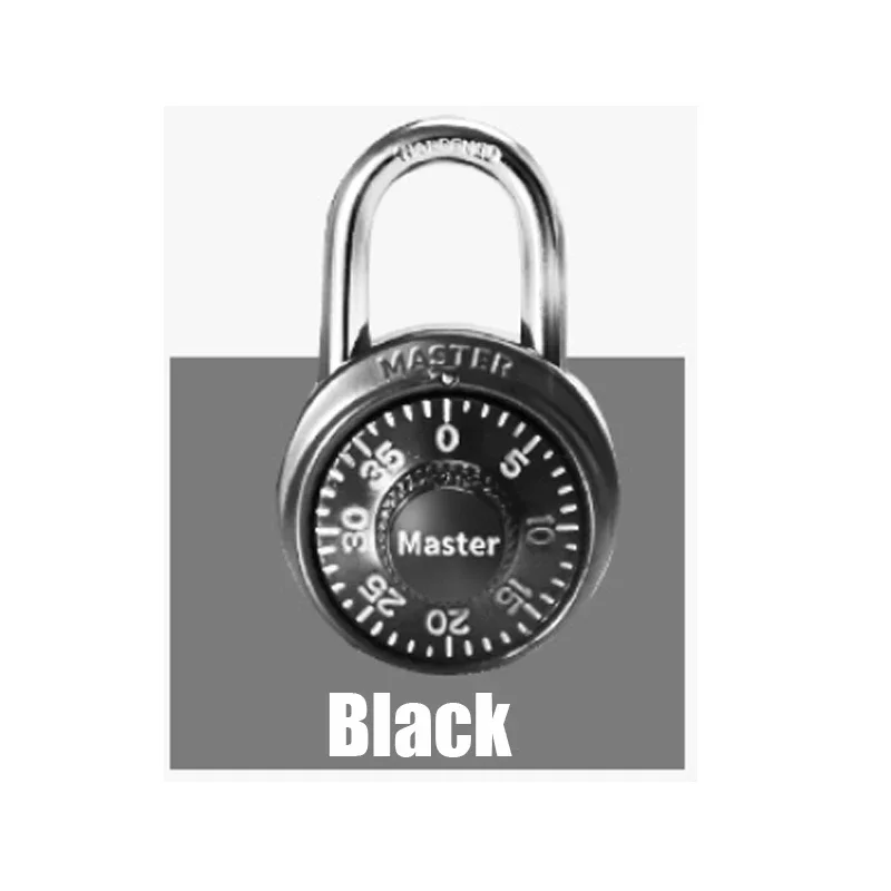 Master Keyless Lock Portable Combination Directional Password Padlock Gym Luggage Case Anti-Theft Security Locker Door Lock: Red