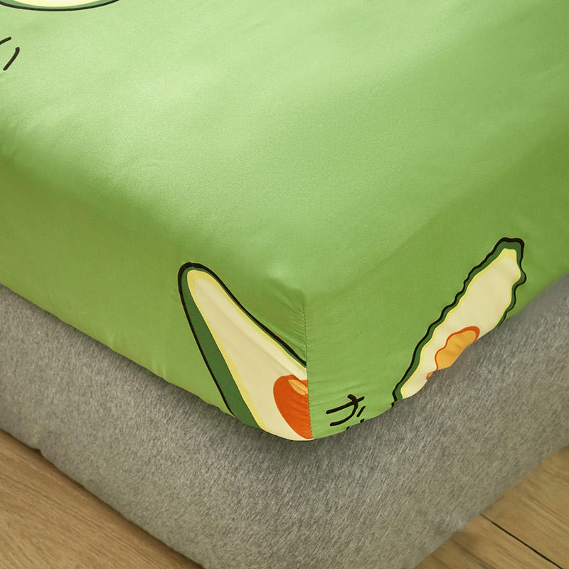 Bonenjoy-sábana bajera tamaño King con funda elástica para cama doble, Funda de colchón con patrón de aguacate, sin funda de almohada
