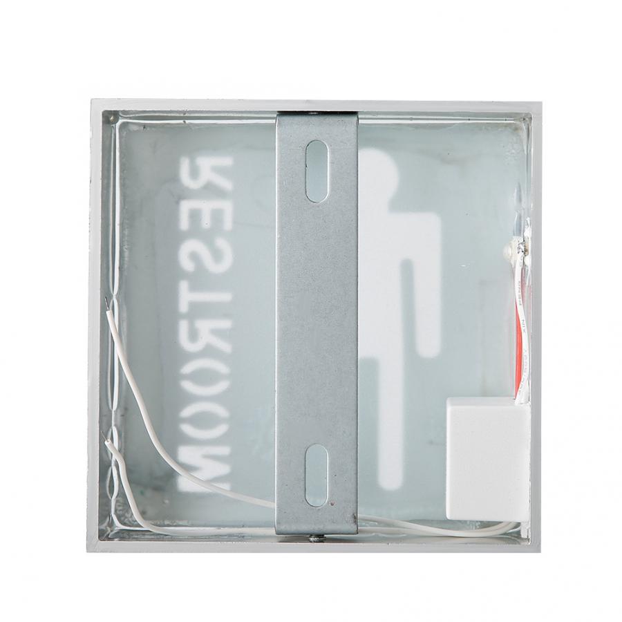 Aluminium led indikator sikkerhedsvejledning mand mand toilet toilet symbol 85-265v led toilet tegn