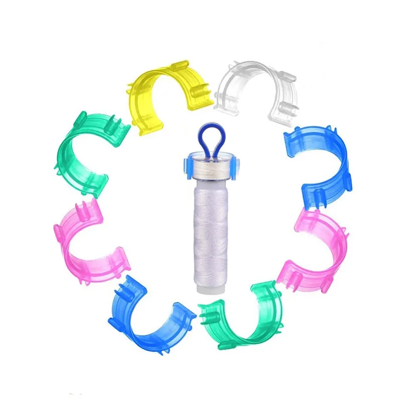 Clips pour outils de couture, 50 pièces, pour 30 pièces, Clips de support de bobine et 20 pièces, support de bobine de fil, organisateur, accessoires de broderie à faire soi-même