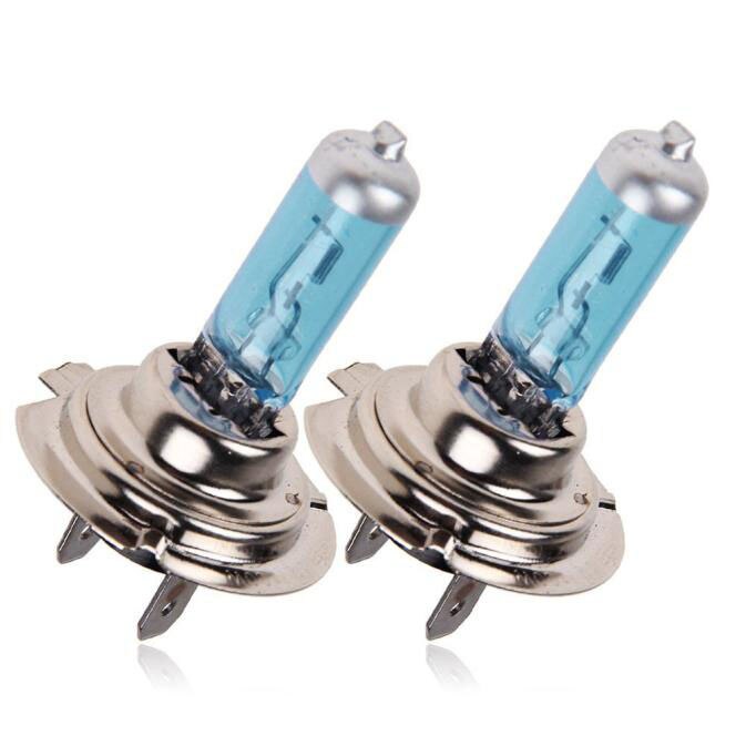 2 st  h7 halogenlampa bil 6000k hög effekt super vita halogen xenon glödlampor strålkastare ljuskälla billjus  #bl5