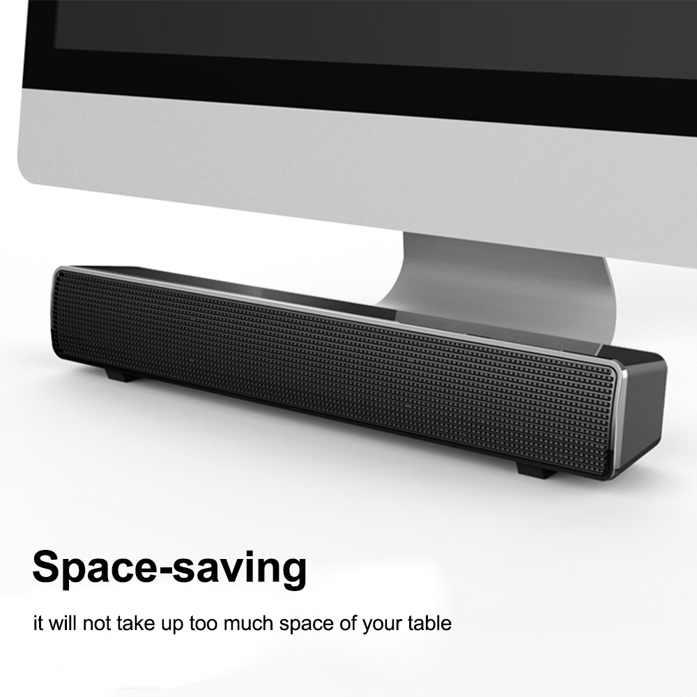 SADA HiFi Sound Wired Speaker Bar Computer Speakers Stereo Computer Sound Bar USB Powered Soundbar Speaker for Smart Phone