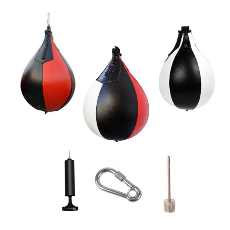 Ballon de boxe en forme de poire, élastique, gonflable, suspendu, pour entraînement à la boxe, sac de sable