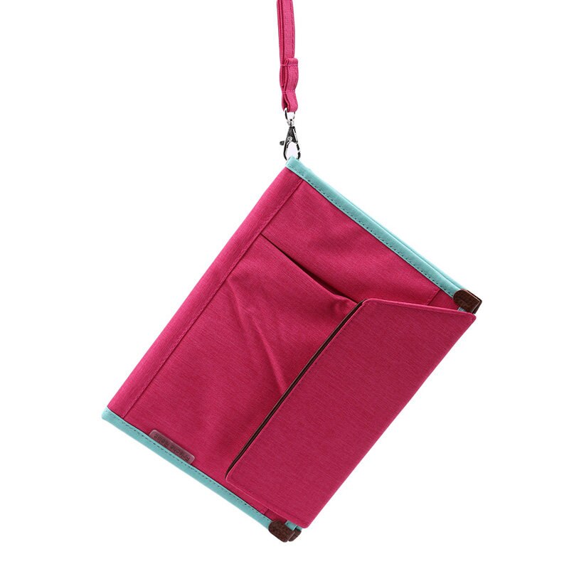 Mężczyźni wodoodporne podróży aktówka przenośny uczeń teczka Oksford aktówka notebooki robić przechowywania telefonu akcesoria podróżne: róża czerwony