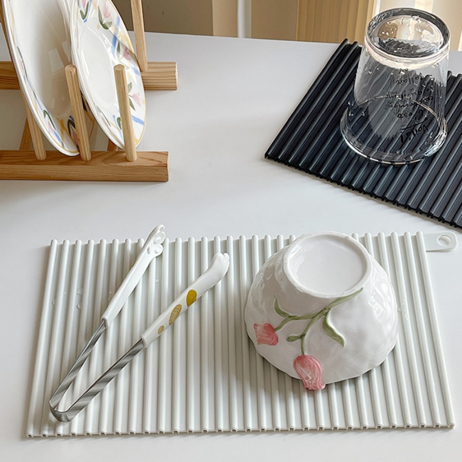 Tapete aislante para cocina, tapete colgante para escurrir el fregadero, tapete para mesa de comedor, vajilla aislante antideslizante para restaurante, herramientas de cocina, 1 ud.