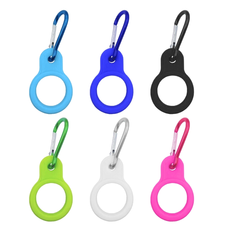 Przenośny uchwyt na butelkę wody Silikonowa klamra robić zawieszania Bezpieczny uchwyt na butelkę wody karabińczykiem na pasek