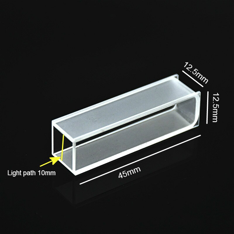Glass Cuvette (Liquid Sample Cell) 3.5ml Light Path 10mm Absorption Cells For Neutral Solution Only 10 / PK