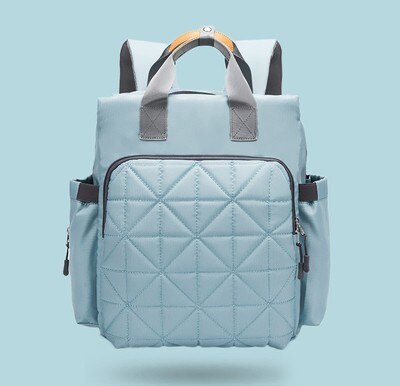 Windel Tasche Schulter Multi-funktionale Mama Tasche Neue Stil Ausflug Hand Große-kapazität Rucksack Pflege MOTHER'S ba: Sky Blue