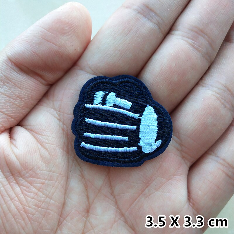 Ball Pattern Embroidery Patches For Clothes Iron on Appliques Basketball Football Stickers Embroidered Badges DIY Patch Baseball: 237