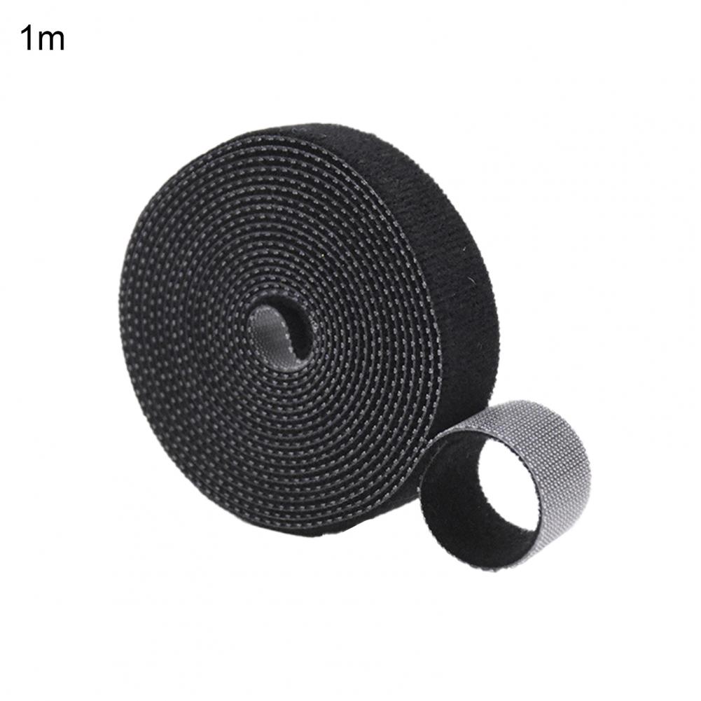 1 Roll Cuttable Ribbon Strap Multi-use Nylon Twist Strap Portable Tie Strap Ribbon Practical Line Organizer for Garden: 5m / Black