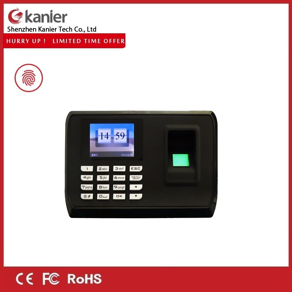 Biometrische Vingerafdruk Tijdregistratie Klok Recorder Employee Digitale Elektronische Portugees Engels Voice Reader Machine