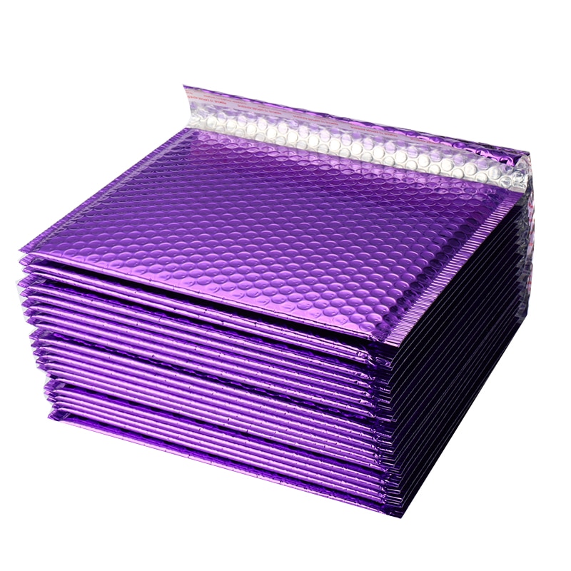 50 PCS/Lot Gold Plating Paper Bubble Envelopes Bags Different Specifications Mailers Padded Envelope Bubble Mailing Bag