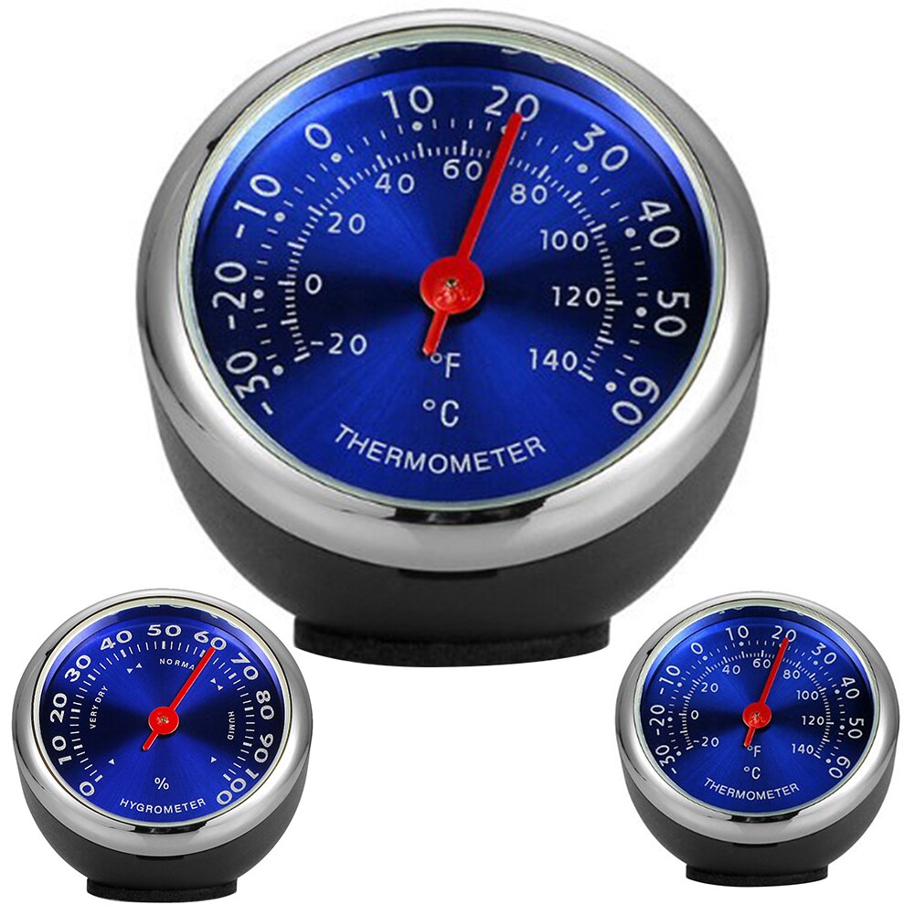 Mini Auto Dashboard Thermometer Hygrometer Mechanische Ornament Auto Decoratie Auto Accessoires