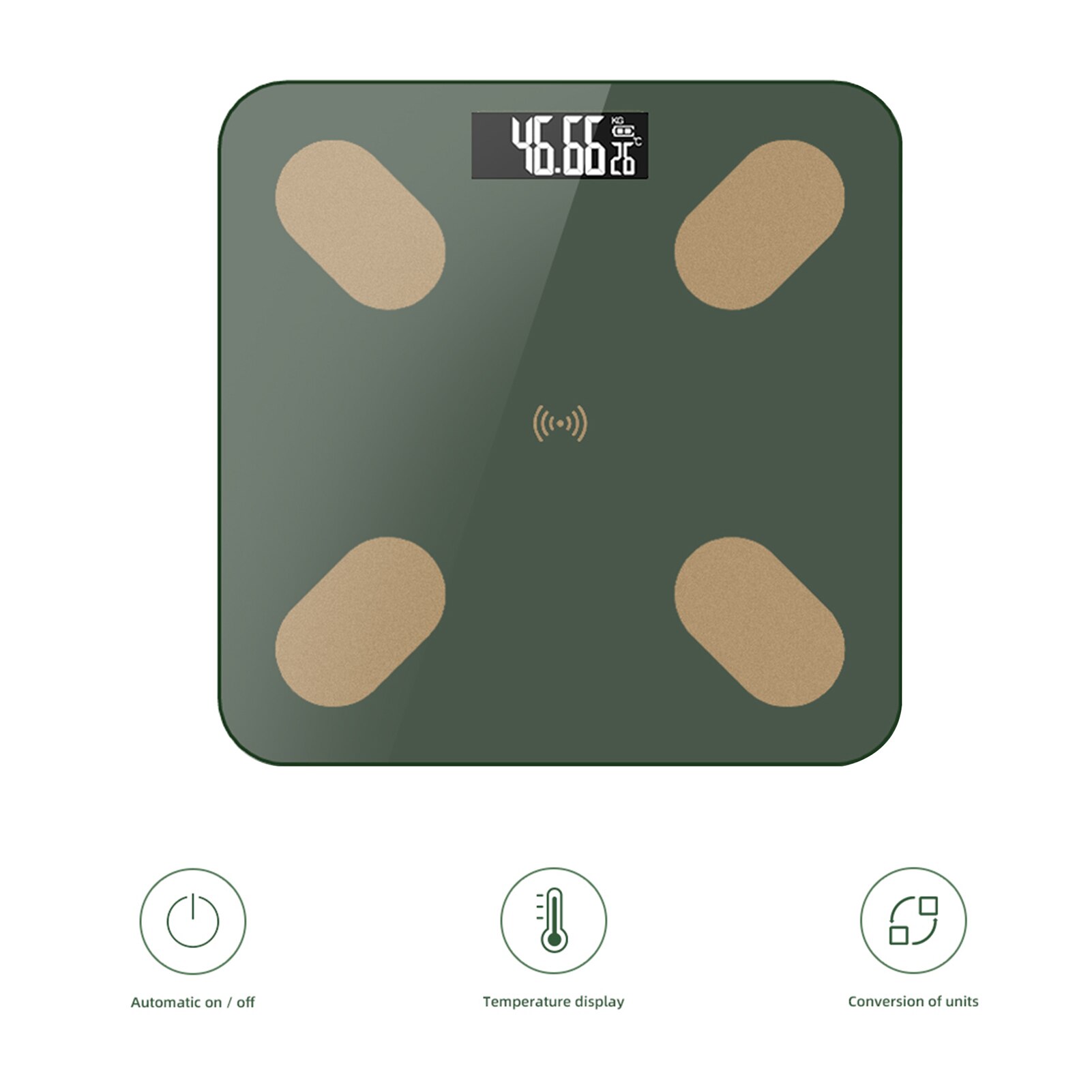 Digital Body Composition Scale Body Weight Body Fat Scale LED Analyzer APP for Body Weight Body Fat BMI BMR Muscle Mass