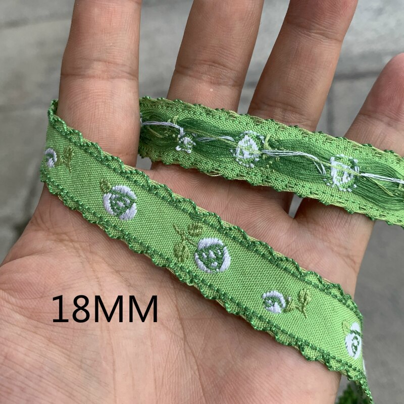 3 yard 7/8 tuumaa 5-22mm väriset kukat sydän käsintehty jacquard nauha pitsi käsintehty pitsi hiusklipsitarvikkeet mjzdmh 20081302: 04 18 mm x 3 jaardia