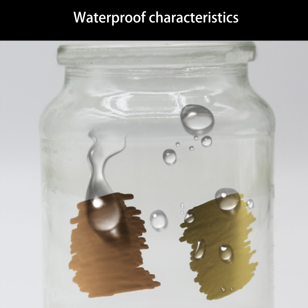 Chrome Marker DIY Reflective Liquid Paint Pen Finish Metallic Water UV Resistant Soomth Writing Paint Markers Sign Pen Paint