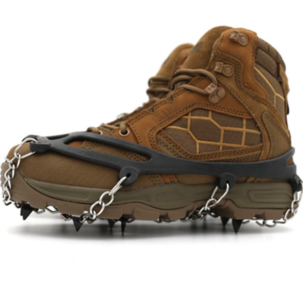 Cleats Non Slip Spikes Ice Gripper Climbing Snow Winter Crampons Shoe Cover Outdoor Manganese Steel Hiking